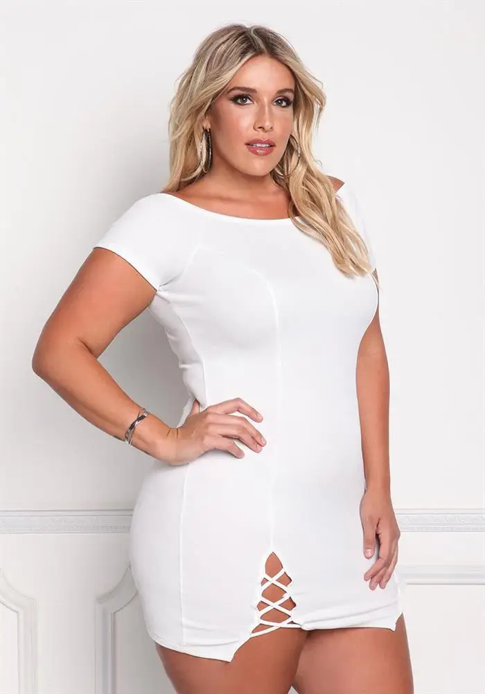 Большие размеры 6XL 2019 летнее женское Открытое платье свободные однотонные