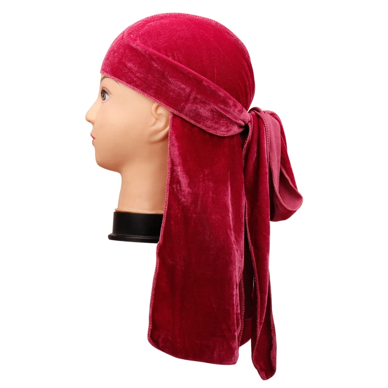 4 Аксессуары для волос Camo Durag банданы головные уборы для женщин и мужчин длинный хвост пиратская шляпа волны ДУ Бандана тюрбан защитный колпачок - Цвет: 4