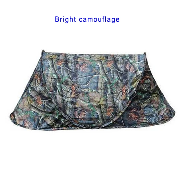 Bright flower camo Ультра-светильник, портативная палатка для кемпинга, быстрое автоматическое открытие, всплывающая Однослойная стальная палатка, камуфляжная охотничья Пляжная палатка - Цвет: Bright flower camo
