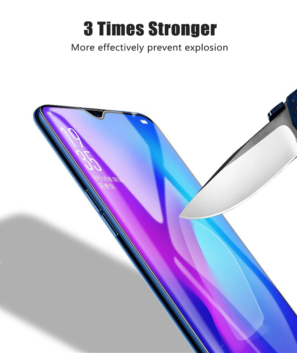 Hacrin для samsung Galaxy A40 закаленное стекло закругленный край 3D против царапин стеклянная пленка для samsung Galaxy A70 защита экрана