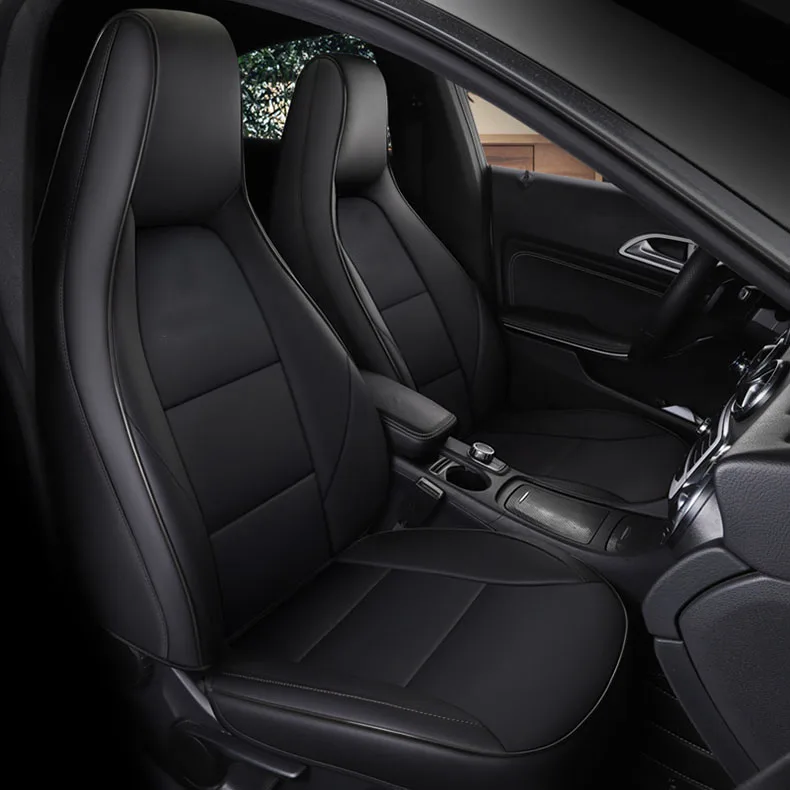 BLACK Только на заказ 2 передних сиденья для Mercedes-Benz gla200 gla260 cla200 cla 220 cla260 A 180 A200 Автоаксессуары для стайлинга автомобилей - Название цвета: BLACK