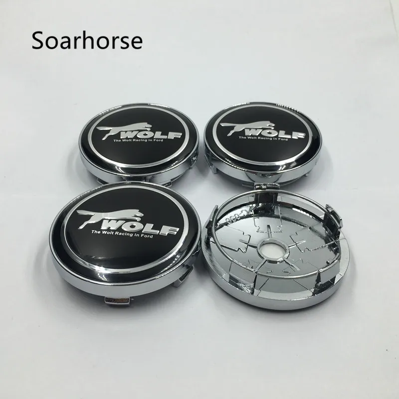 Soarhorse 4 шт./компл. 60 мм Центральная втулка колеса автомобиля крышки эмблемы для Ford волк логотип авто аксессуары
