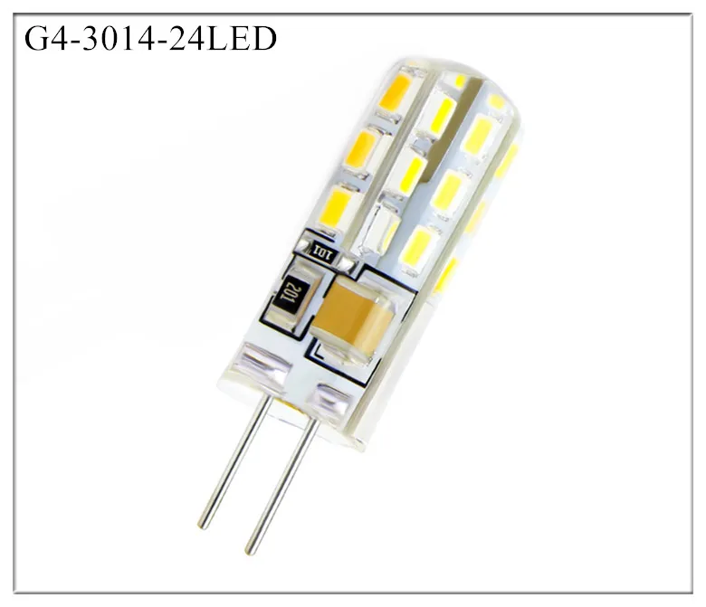 600 шт. G4 2 Вт 4 Вт 24 48 светодиодный SMD 3014 светодиодный лампочка люстра хрустальный светильник DC12V неполярный кукурузный подвесной светильник светодиодный светильник