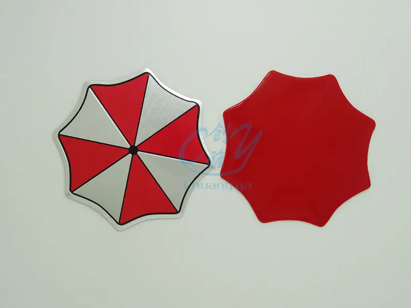 SUKO 3D Resident Evil Umbrella Corporation Стикеры Алюминий Сплав Надписи эмблемы для украшения