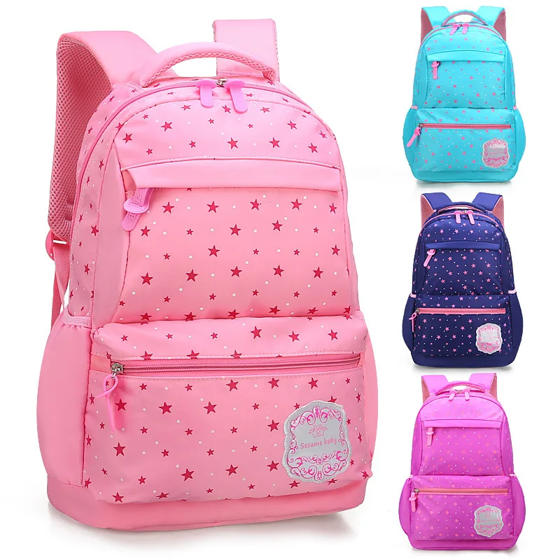 Рюкзак Madchen Wasserdicht из нейлона Studenten легкий Schultasche Wanderrucksack Schulranzen Rosa Damen Backpack