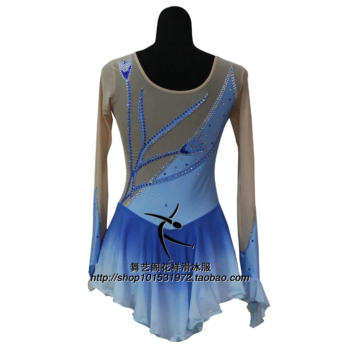 Free shippingSkyblueRhythmic Gymnastics Leotard Handmade Dance Ice Skating Girl 7 yearsSD367 | Тематическая одежда и