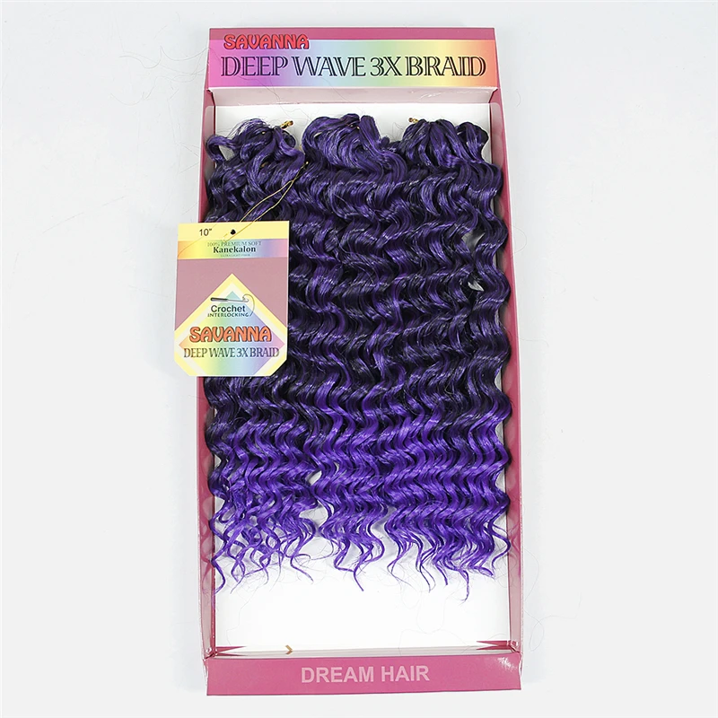 YXCHERISHAIR (3 шт./лот) 175 г 10 &quotNatural синтетических плетение волос Ombre глубокая волна