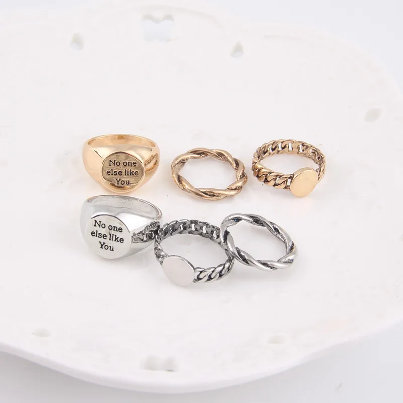 Набор Колец AECANFLY Urban модель 5 года размеры США 2D4013|mid rings|ring setknuckle band |