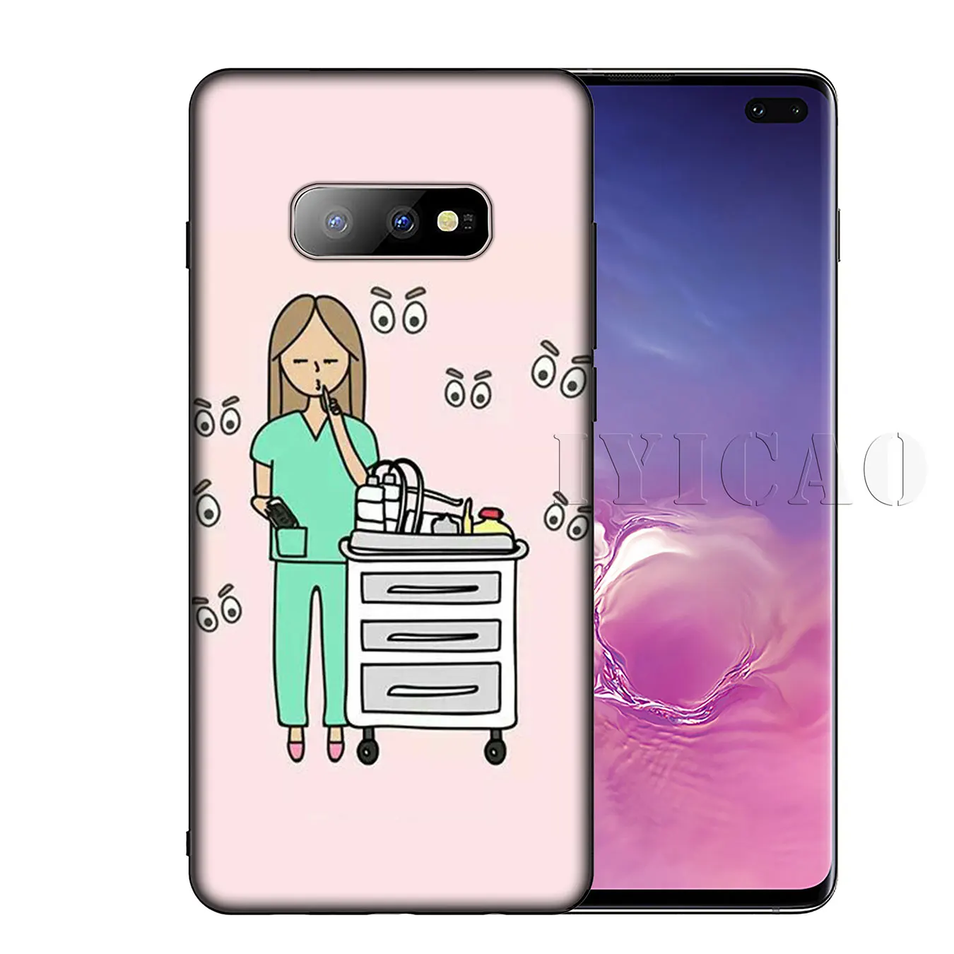 IYICAO Мягкий силиконовый чехол для Samsung Galaxy S10 S9 S8 Plus S6 S7 Edge S10e E |