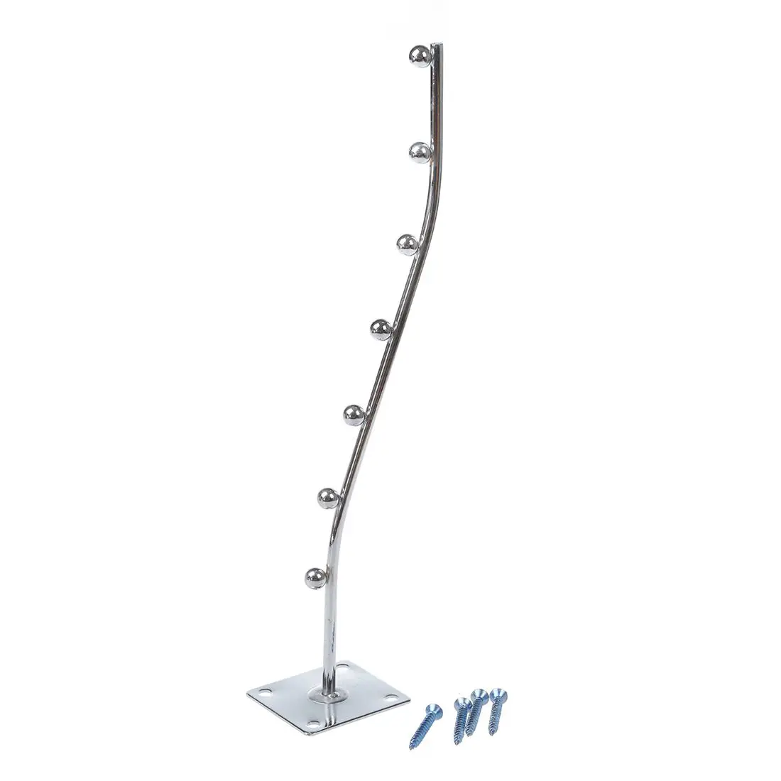 Wall Mount Waved Waterfall Hanger Rack 7 Beads Garment Display Hooks Drop Shipping | Обустройство дома