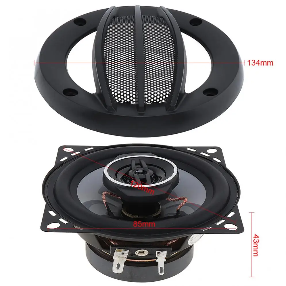 Автомобильный динамик 2 шт. 4 дюйма 220 Вт автомобильный коаксиальный HiFi
