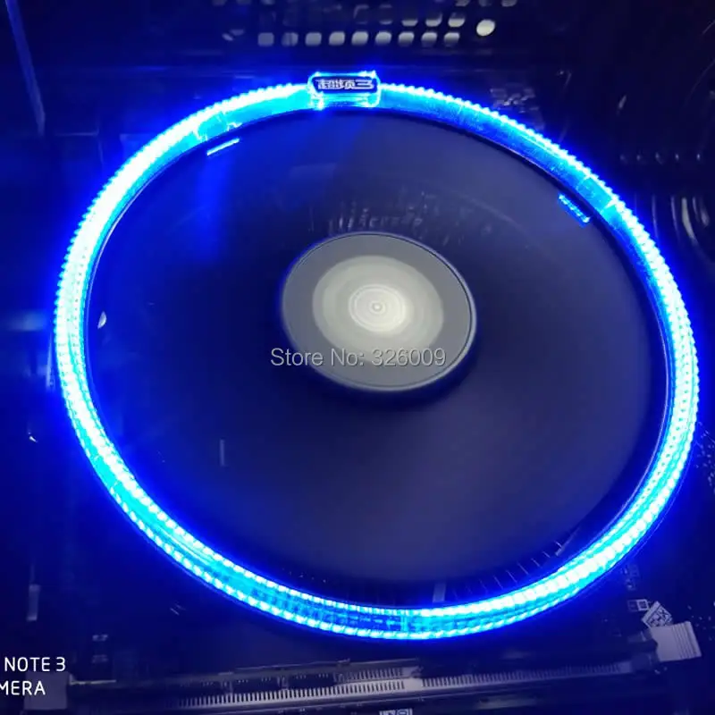 PcCooler 12 см 4pin светодиодный вентилятор охлаждения процессора с синей апертурой PWM тихий кулер процессора для AMD AM3 AM4 FM1 FM2 Intel 775 115X радиатор