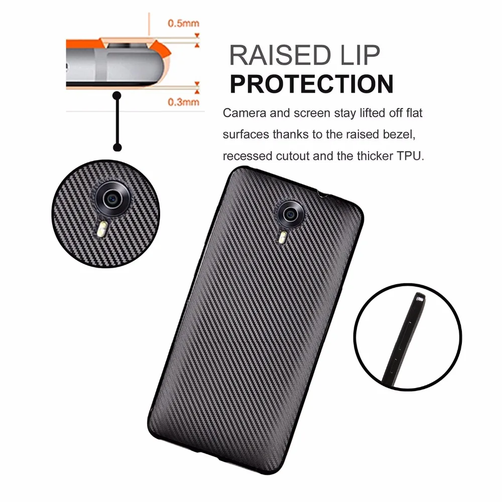 Для General Mobile GM 8 мягкий чехол из углеродного волокна для General Mobile GM 8 GM8 чехол для General Mobile GM 4 задняя крышка чехол