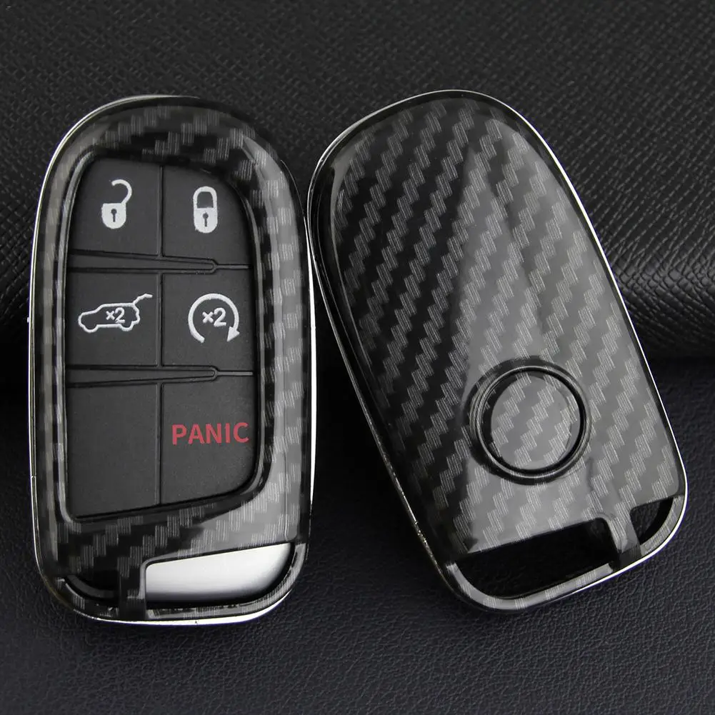 New 2019 Key Case Cover Fob Bag Holder ABS Hard Shell Parts Fit For 2014-2019 Jeep Grand Cherokee (WK2) | Автомобили и мотоциклы
