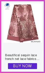 Beautifical Net african lace fabrics New arrival 5 centimeter two-tone sequins embroidery net lace fabric for dress ML5N576