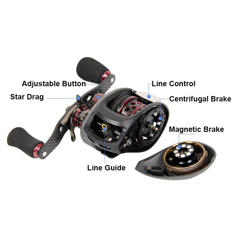 Haibo SMART металлическая катушка для Пресноводной рыбной ловли на тонком каблуке