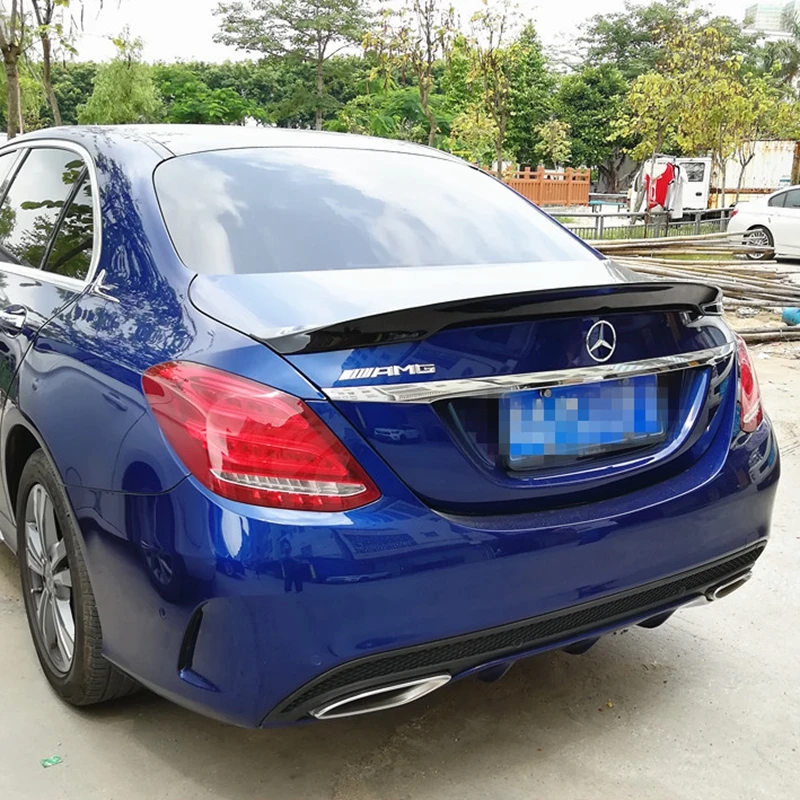 Спойлер для Mercedes W205 C180 C200 C250 C300 C350 C400 C450 C220 4Door 2015 2016 Carlson Style ABS задний спойлер