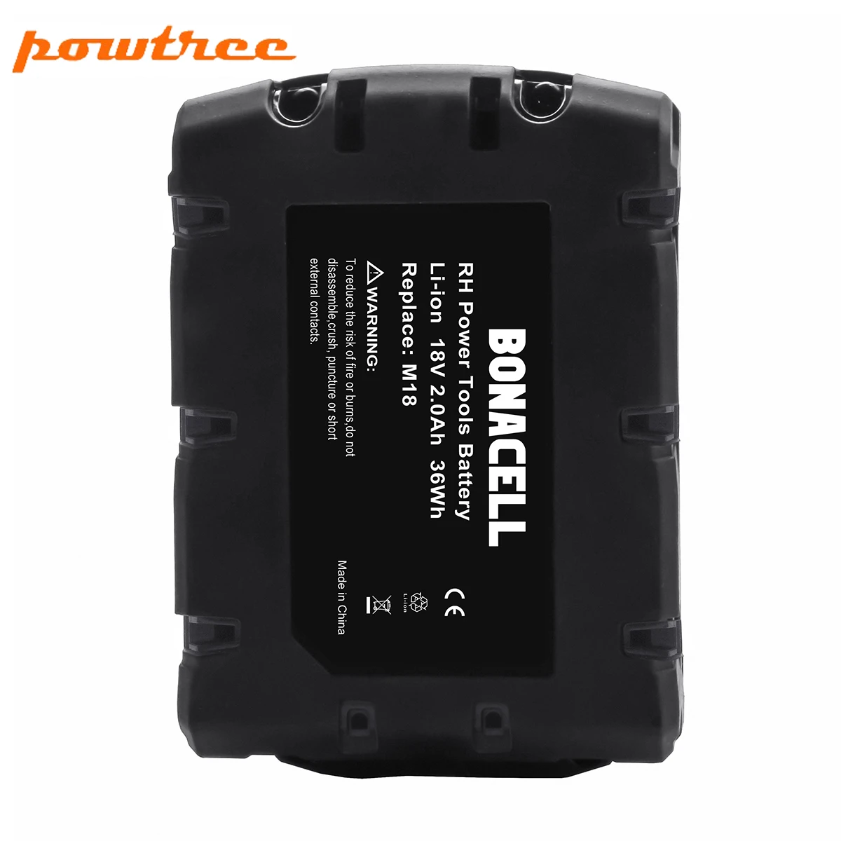 Powtree 2 упаковки 18 в 2000 мАч 1815 Ач для Milwaukee M18 XC Li-Ion сменный аккумулятор 48-11-M18B2 M18B4 M18BX