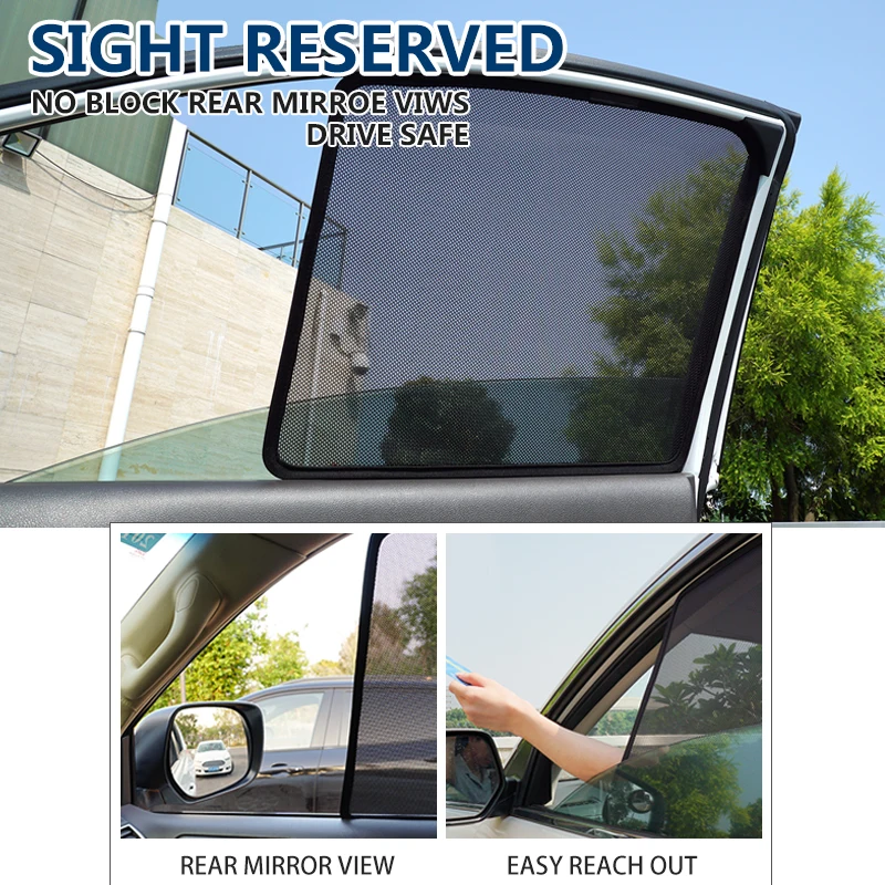 4PCS/Set Or 2PCS/Set Magnetic Car Side Window SunShades Mesh Shade Blind For Peugeot 3008 | Автомобили и мотоциклы