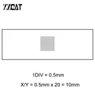 944.T Микроскоп-микрометр Калибровочные слайды DIV 0,5 мм, оптическая стеклянная сетка, микрометр для измерения
