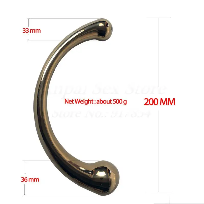 New Gold Color Stainless Steel Anal Dildos Metal Penis Butt Plug Prostate Massager G-Spot Stimulation Sex Products For Women Men | Красота и