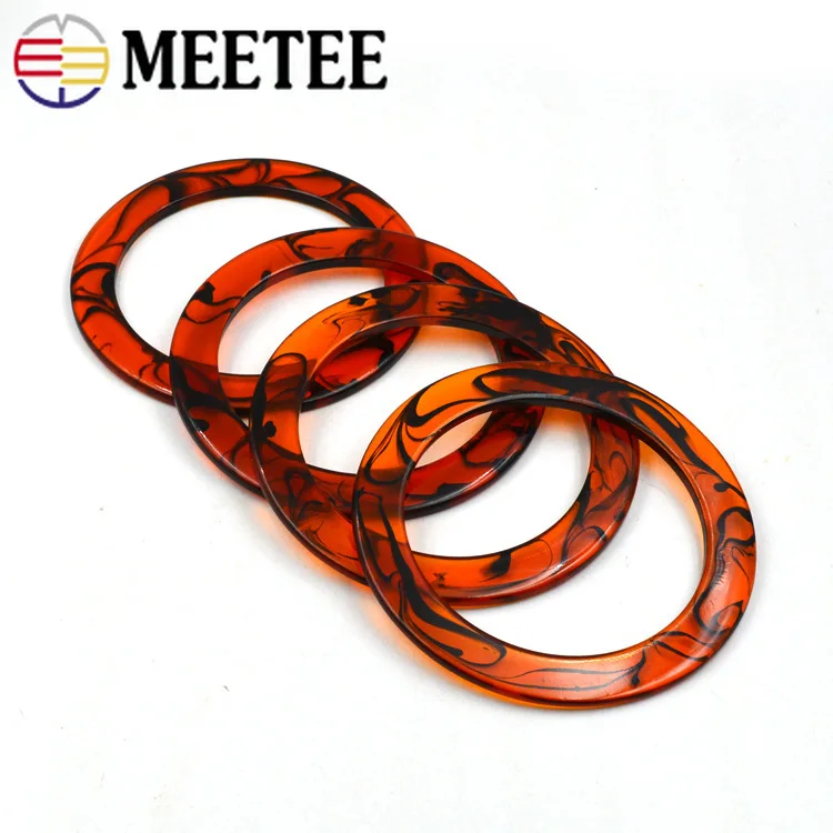 Meetee 10 шт. 10-50 мм Металлические пряжки D кольца ремень лямки Pet Ошейник Adjus Пряжка для рюкзака Сумки DIY кожаные ремесла аксессуары