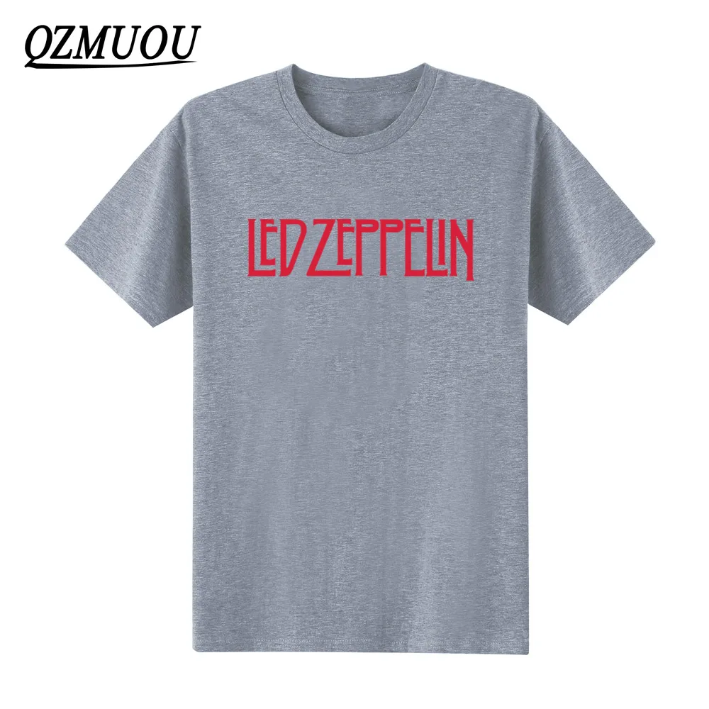 Gray3 Новинка, мужские футболки, модные, Led, Zeppelin, логотип, графическая футболка, хлопок, Круглый ворот, короткий рукав, футболка, хип-хоп, футболка, размер XS-XXL - Цвет: Gray3