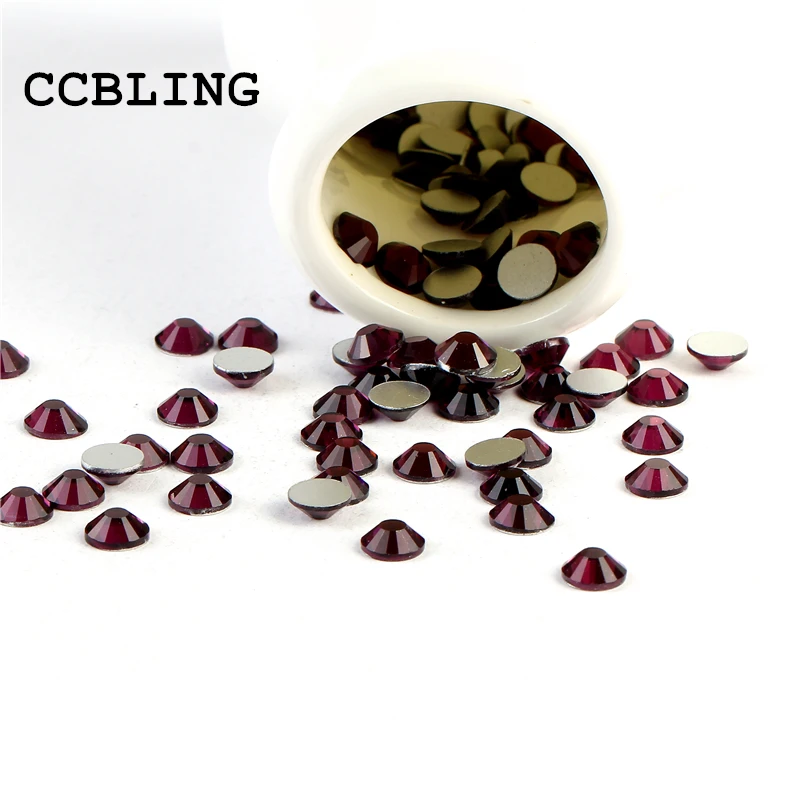 CCBLING блестящие камни для ногтей с плоской задней поверхностью без горячей