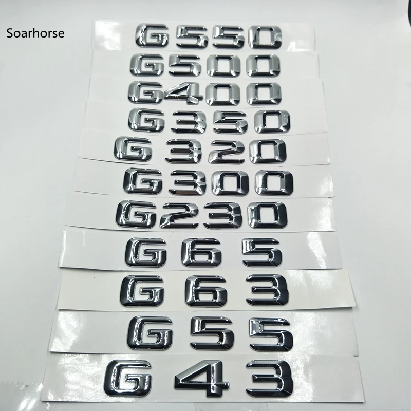 

Soarhorse для Mercedes Benz G Series G43 G55 G63 G65 G230 G300 W204 W203 Эмблема багажника наклейки автомобильные аксессуары