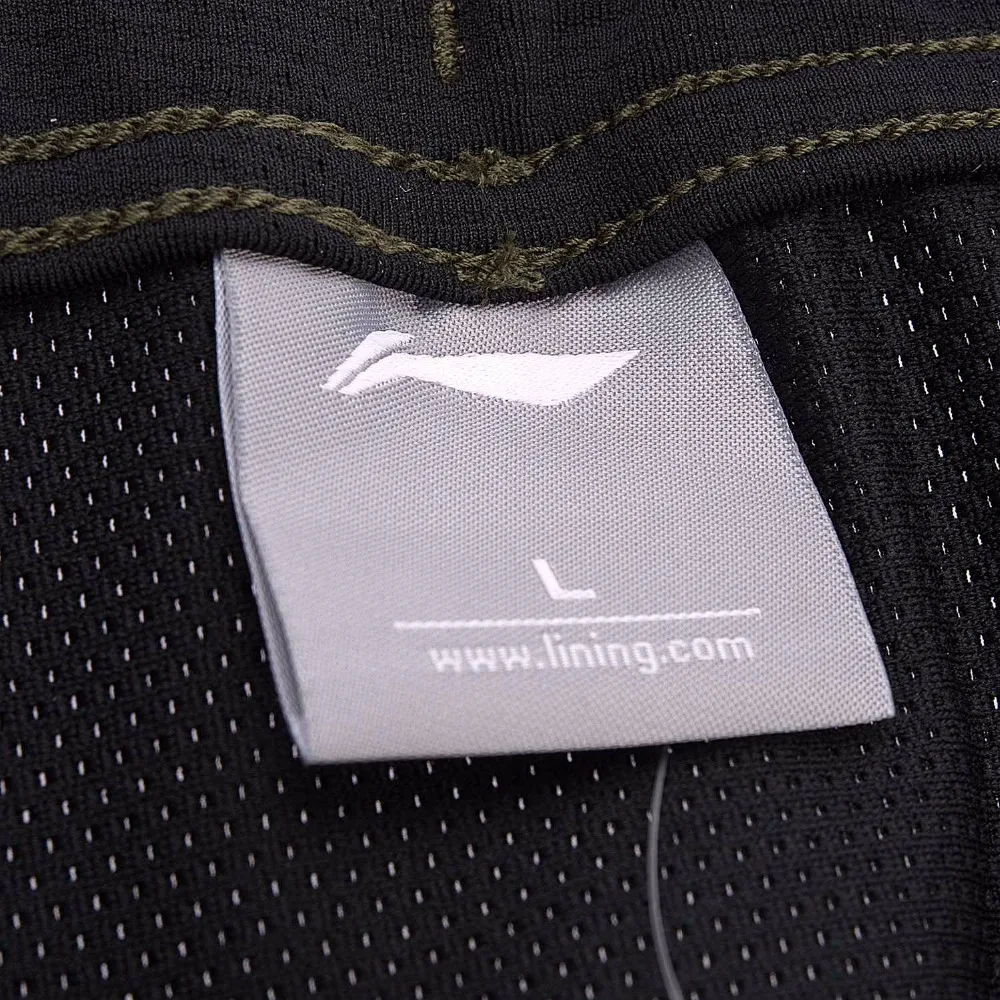 Li Ning мужские тренировочные шорты Стандартная посадка 86% полиэстер 14% спандекс