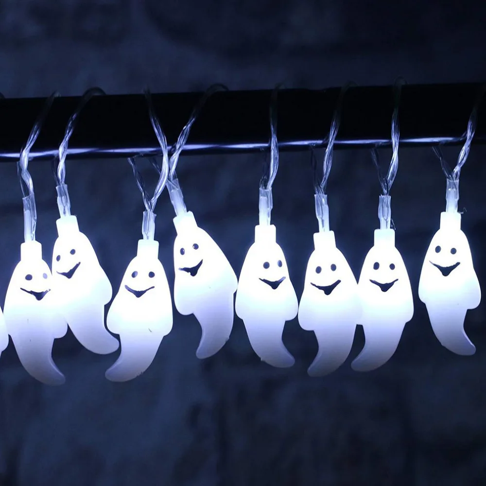 2 м 20 LED в форме черепа светодиодная гирлянда для вечеринки на Хэллоуин домашний