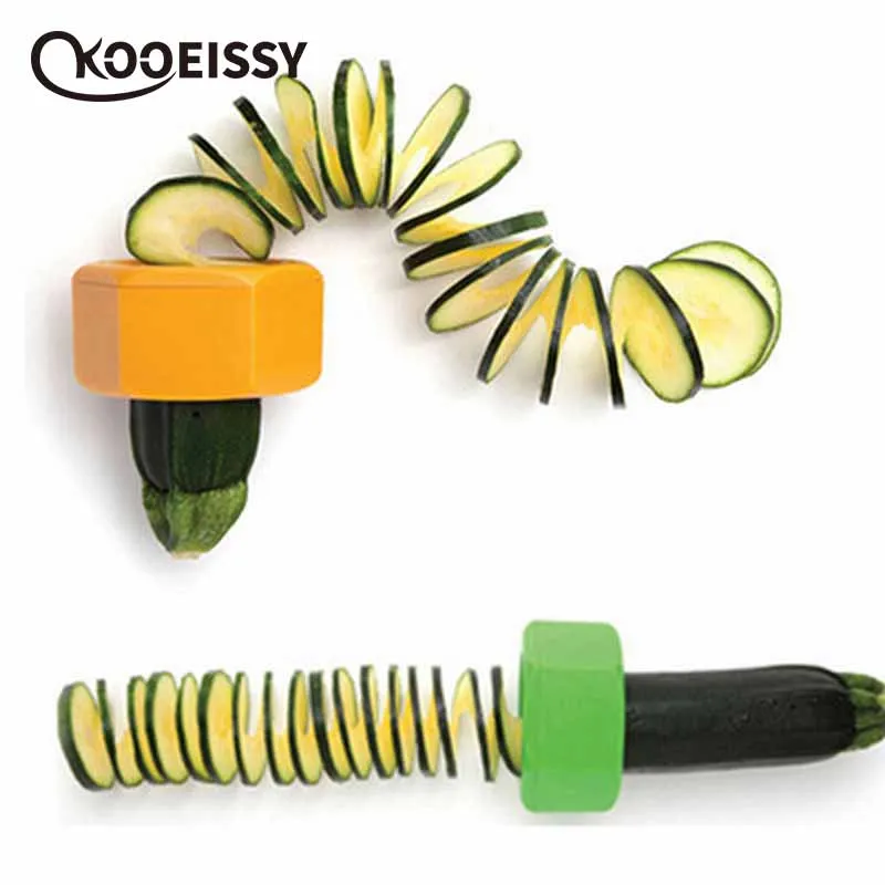 Plastic Spiral slicer Cucumber Planing Vegetable Rotator Slicer Kitchen Tools Gadgets Salad Cutter Fruits Tool | Дом и сад