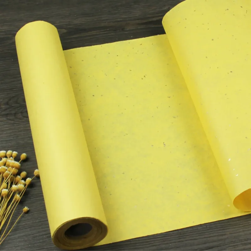 Бумага для каллиграфии Papel Arroz Xuan Золотая прокрутка Китайская традиционная сырая
