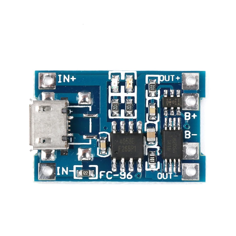 5 шт. Micro USB 5V 1A 18650 TP4056 литиевый модуль зарядного устройства аккумулятора зарядная плата с защитой двойные функции 1A li-ion