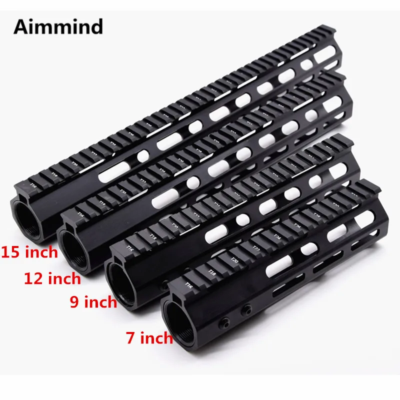 

AR15 M-Lok Mlok 7 "9" 12 "15" тонкое свободное поплавковое крепление для прицела со стальной гайкой