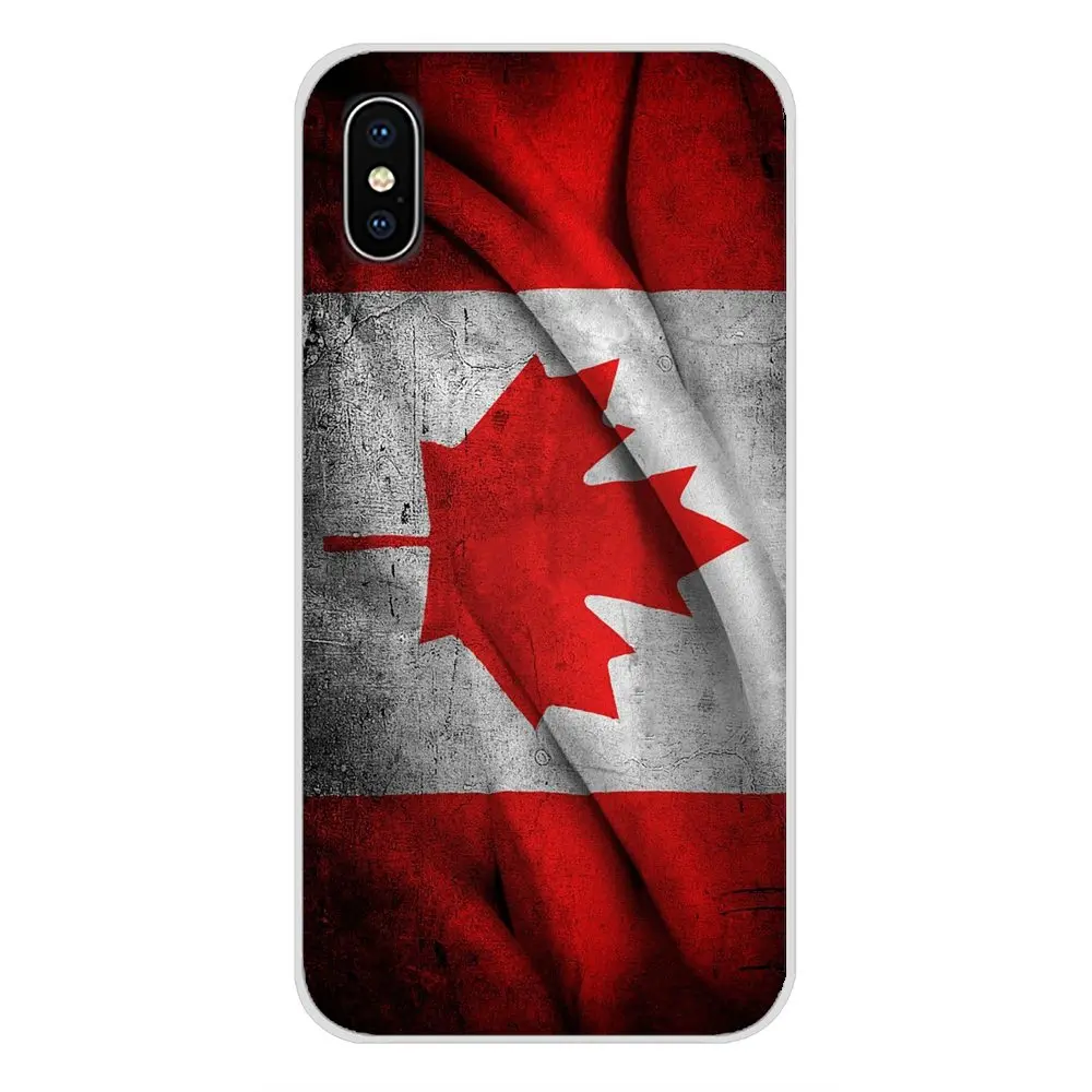 Силиконовые чехлы для Apple iPhone X XR XS MAX 4 4S 5 5S 5C SE 6 6S 7 8 Plus ipod touch канадский