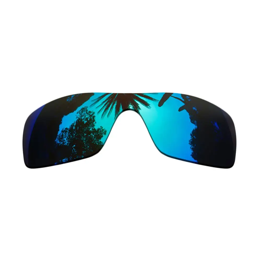 

Black&Ice Blue Mirrored Polarized Replacement Lenses for-Batwolf Frame 100% UVA & UVB