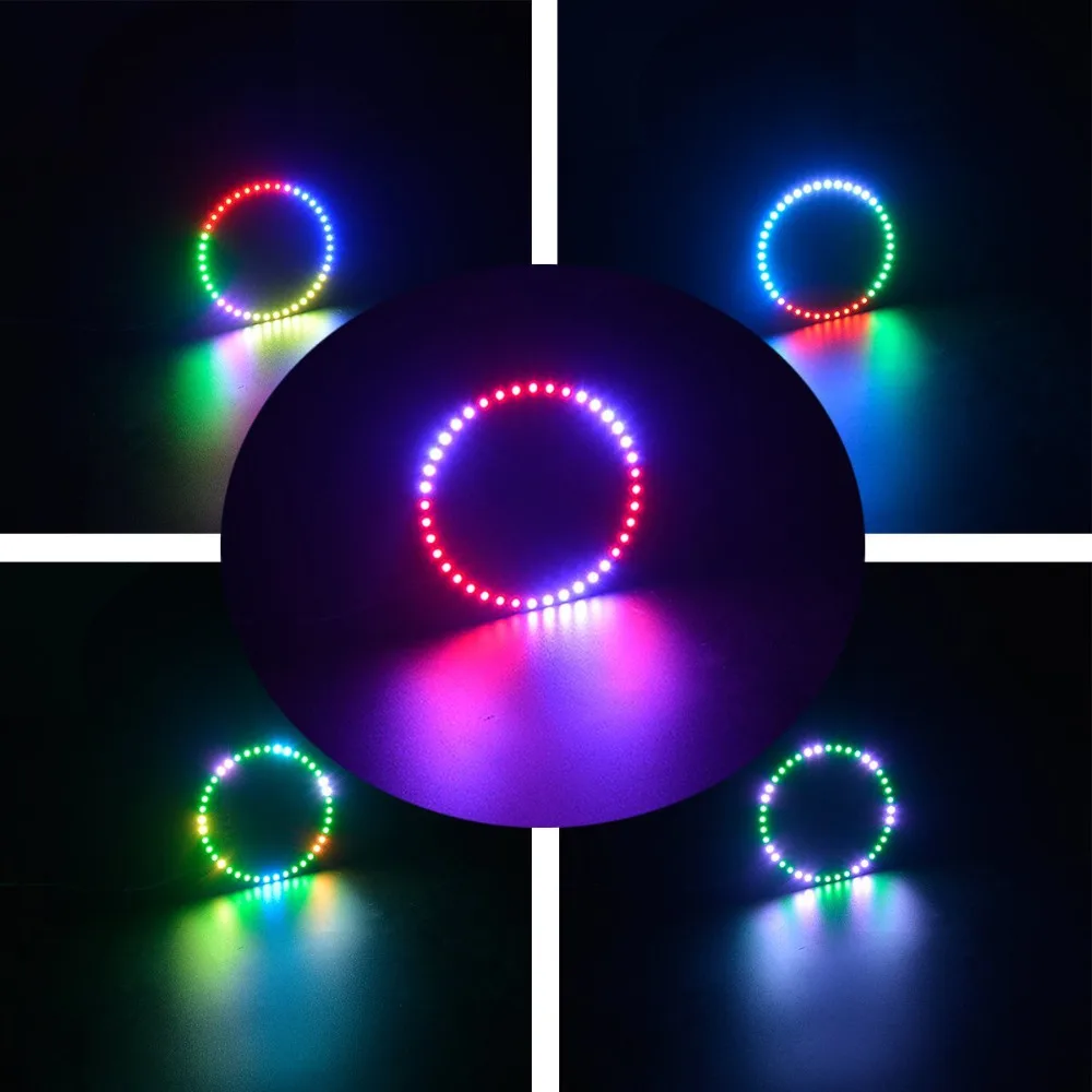 WS2812B СВЕТОДИОДНЫЙ Кольцо 5050 встроенных RGB драйвер для Arduino Integrated светодиодный