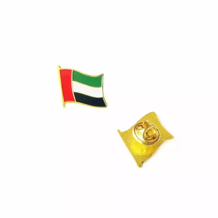 

UAE flag pin, iron bow pin, lacquer badge, garment collar