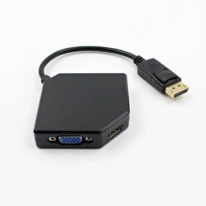 3 в 1 мини порт дисплея DP к мультимедийному интерфейсу высокой четкости VGA DVI