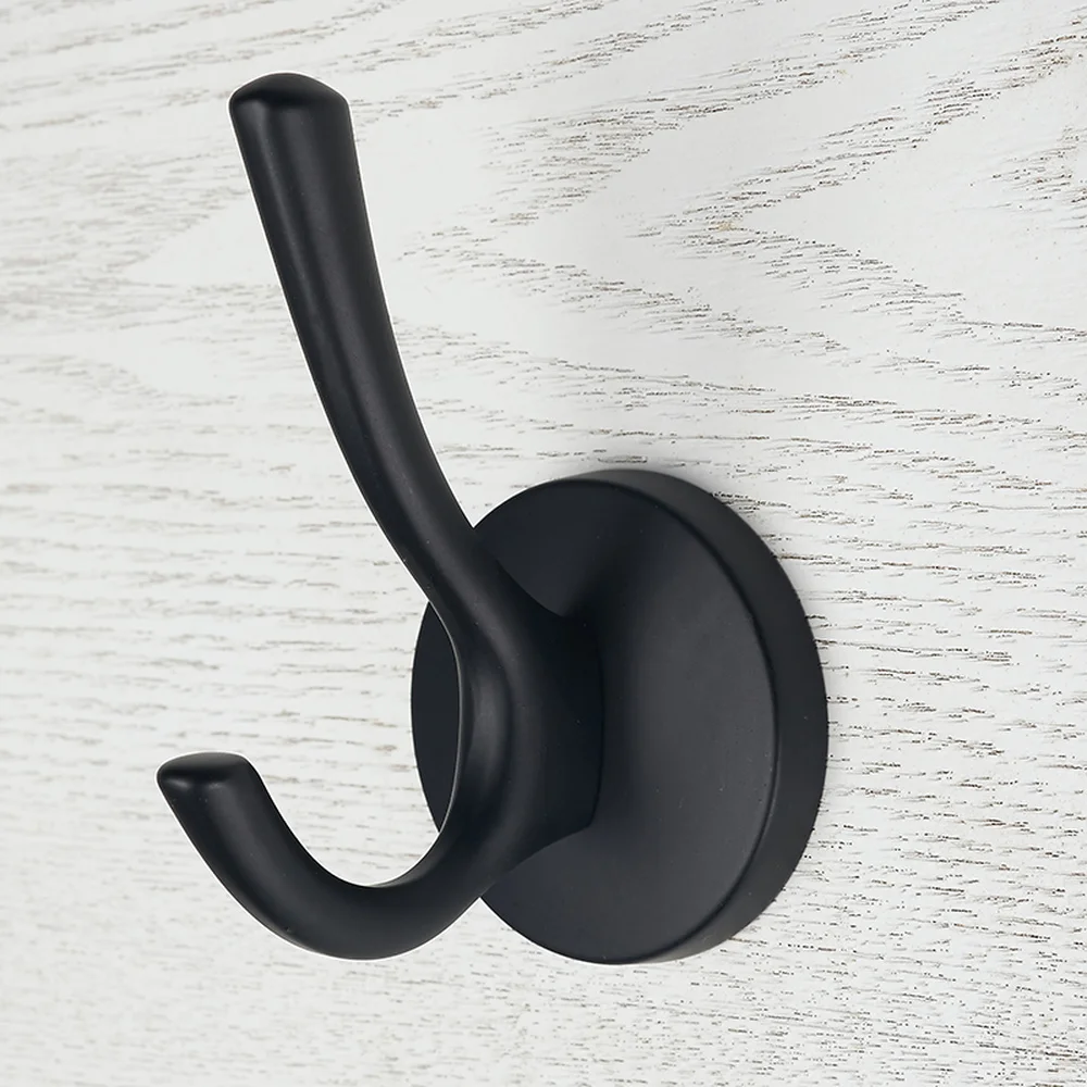 European zinc alloy coat hook solid black single wall hanging retro door wx8251636 | Обустройство дома