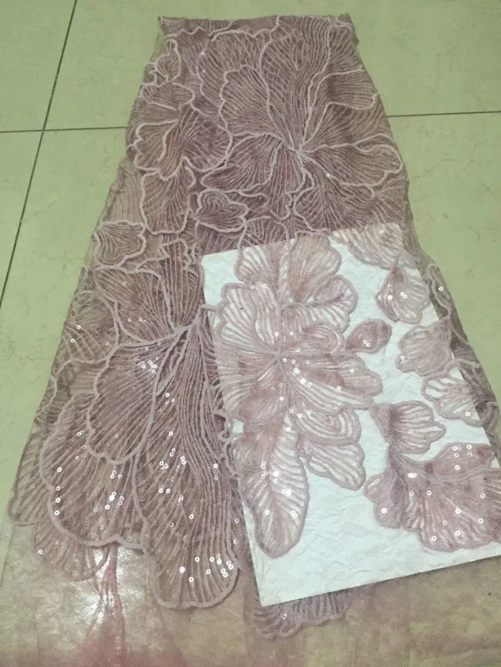 NEW African sequins tulle lace Hot new for guipure african sequence cupion fabric Nigerian wedding dresses YZ6713 | Дом и сад