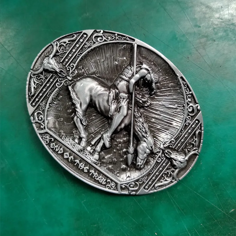 1 Pcs The End Of Trail Horse Rider Western Cowboy Belt Buckle | Дом и сад