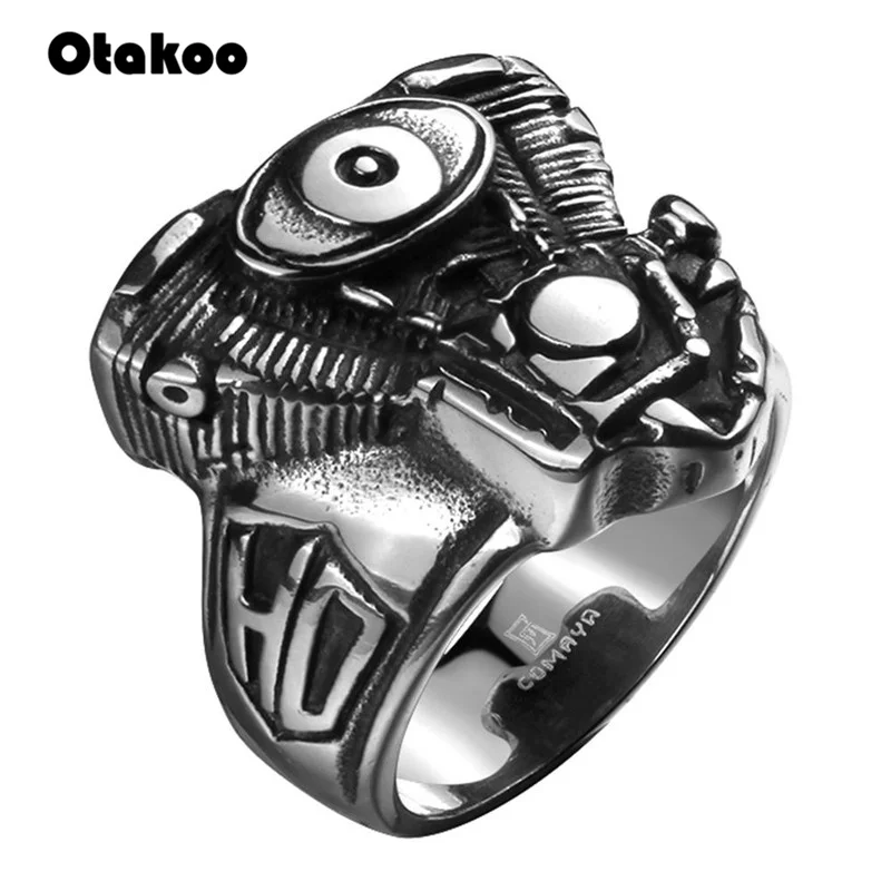 Otakoo кольцо для двигателя мотоцикла ювелирные изделия из нержавеющей стали