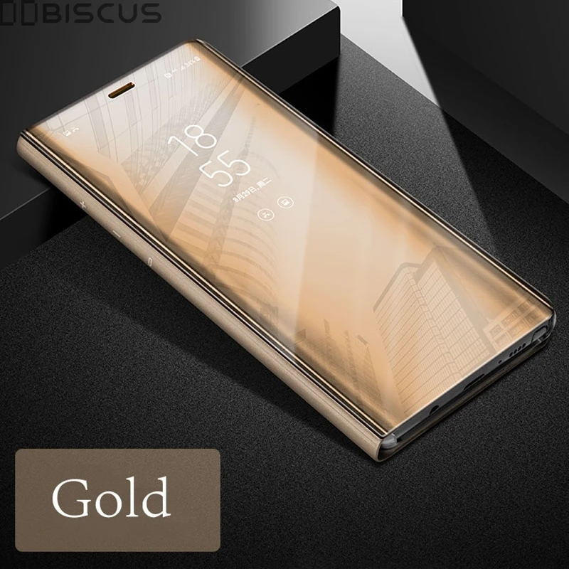 Прозрачный зеркальный умный флип-чехол для huawei Y7 Y6 Prime Y5 Lite Y9 P30 Pro Lite P Smart Plus DUB-LX1 FIG DRA LX5 POT