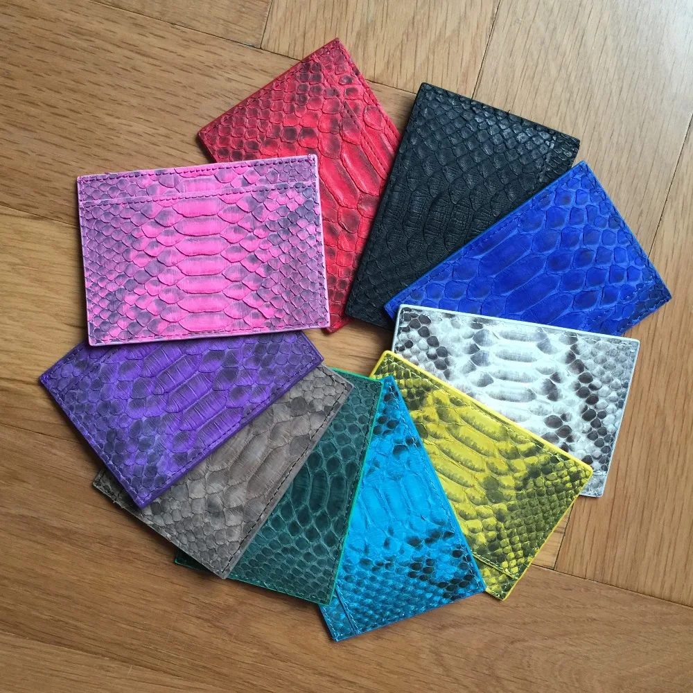 Тонкий мини кошелек из натуральной кожи для мужчин и женщин кредитница