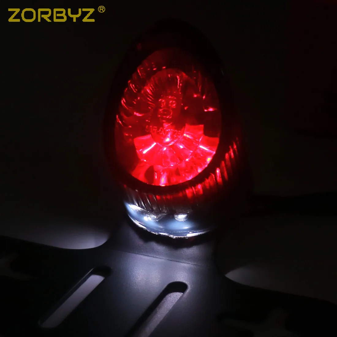 ZORBYZ мотоциклетный светодиодный задний стоп сигнал для задних номерных знаков