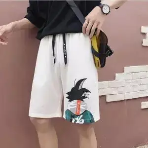 1 Повседневные мужские летние модные Harajuku Dragon Ball мужские шорты рабочие шорты мужские спортивные шорты для фитнеса с рисунком пляжные шорты для мальчиков - Цвет: 1