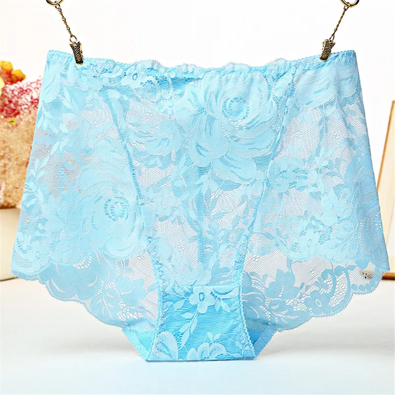 ropa interior femenina сексуальное нижнее белье ярких цветов женское нижнее белье размера плюс 5XL кружевные прозрачные трусики с цветочным рисунком