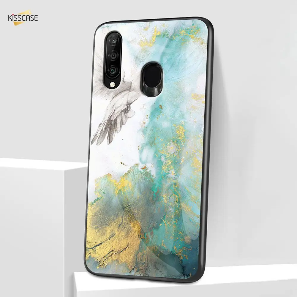 KISSCASE стеклянный мраморный узор чехол для iPhone XR XS X цветной дизайн Оригинальный 8 7